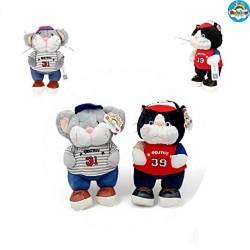 عروسک موش و گربه لباس چرمی